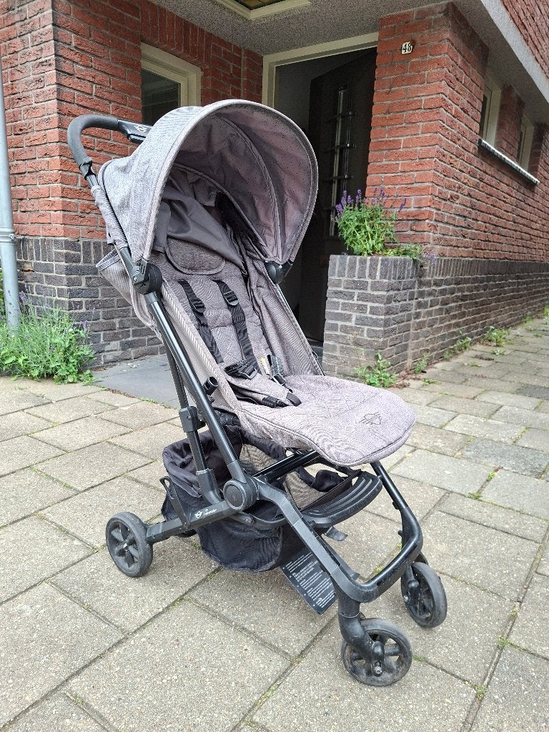 Mini by Easywalker Buggy Grijs, Ophalen of Verzenden, Gebruikt, Overige merken, Verstelbare rugleuning