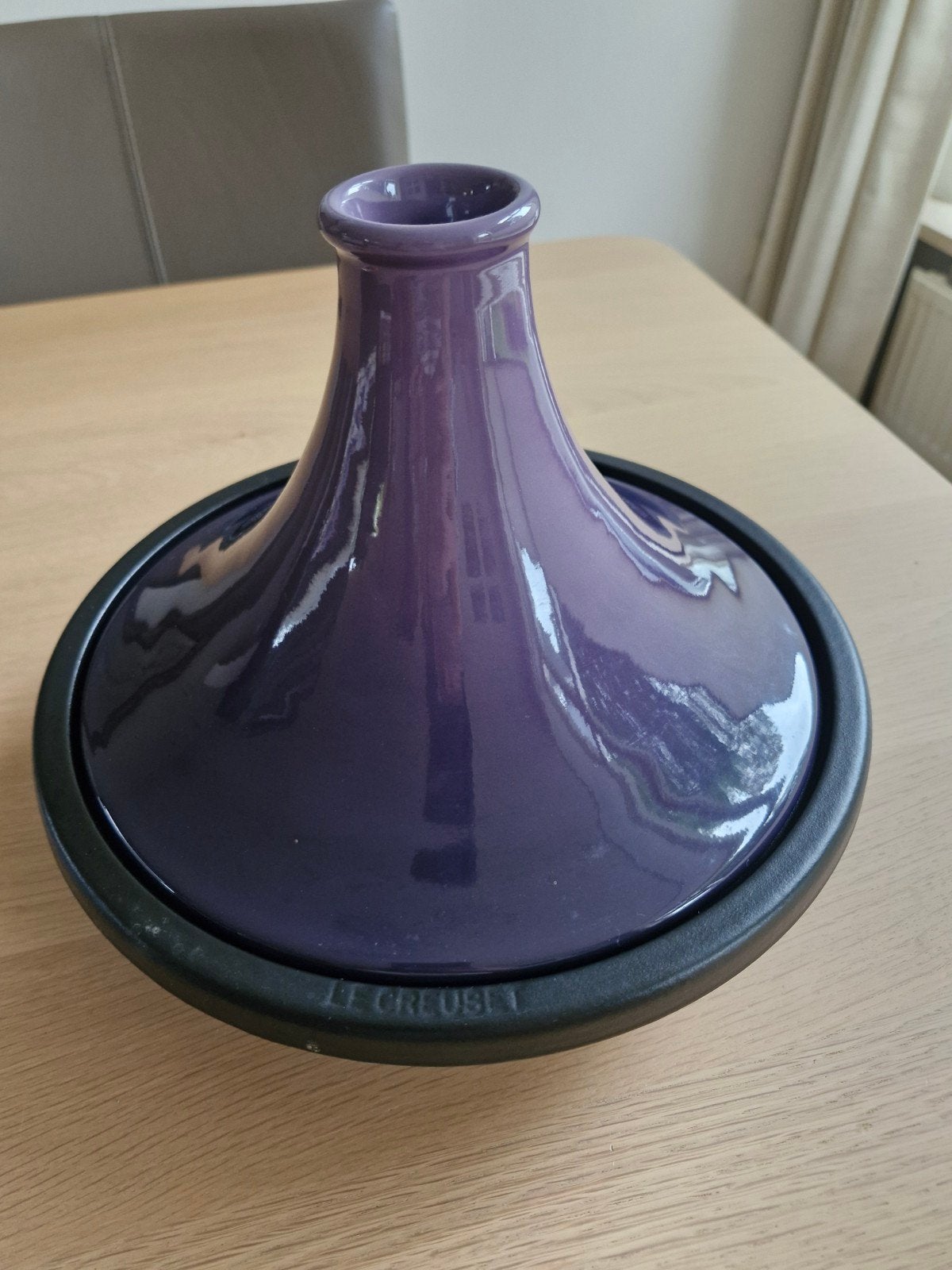 Le Creuset Tajine 27cm Paars, Ophalen, Gietijzer, Tajine, Le Creuset