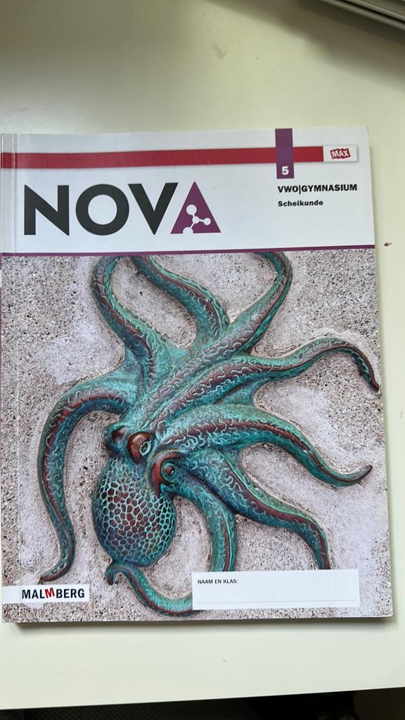 Nova scheikunde vwo/gymnasium 5, Ophalen of Verzenden, Zo goed als nieuw, Overige niveaus, Nederlands