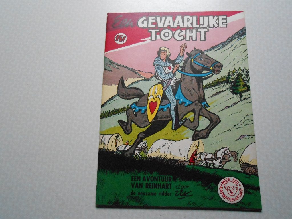 ridder reinhart 8 Een gevaarlijke tocht 1963 1 ste druk., Eén stripboek, Nieuw, Ophalen of Verzenden, Rik clement