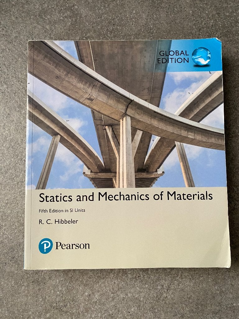 R.C. Hibbeler - Statics and Mechanics of Materials, Boeken, Pearson, Ophalen of Verzenden, Beta, WO