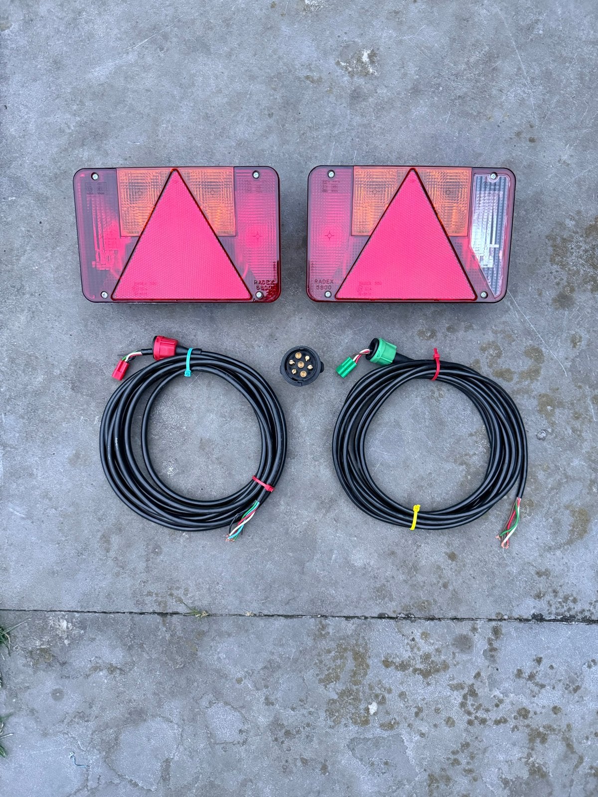 Aanhanger verlichting set met 7-polige stekker, Ophalen of Verzenden, Nieuw, Universele onderdelen