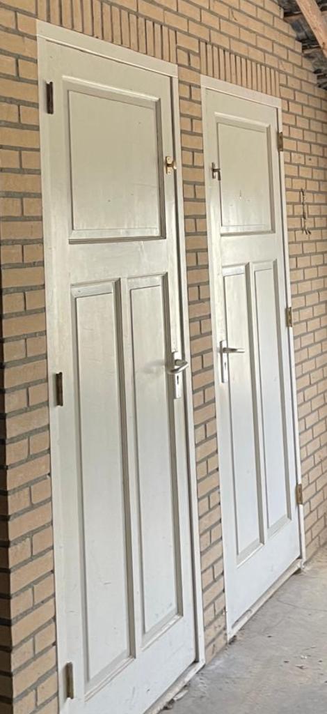 Deuren Deur Opdek Stomp Hardhout Paneeldeur, Ophalen, Gebruikt, Binnendeur, 200 tot 215 cm