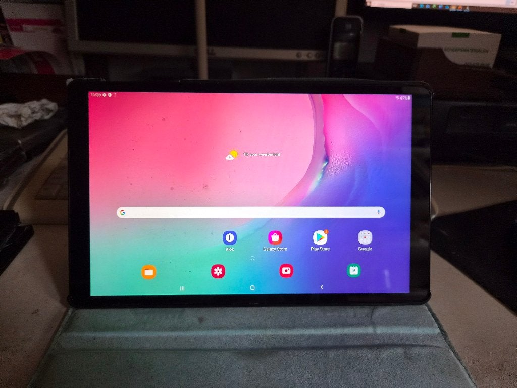 Samsung Galaxy Tab A SM-T510, kleur zwart, Computers en Software, 10 inch, Gebruikt, 32 GB, Uitbreidbaar geheugen