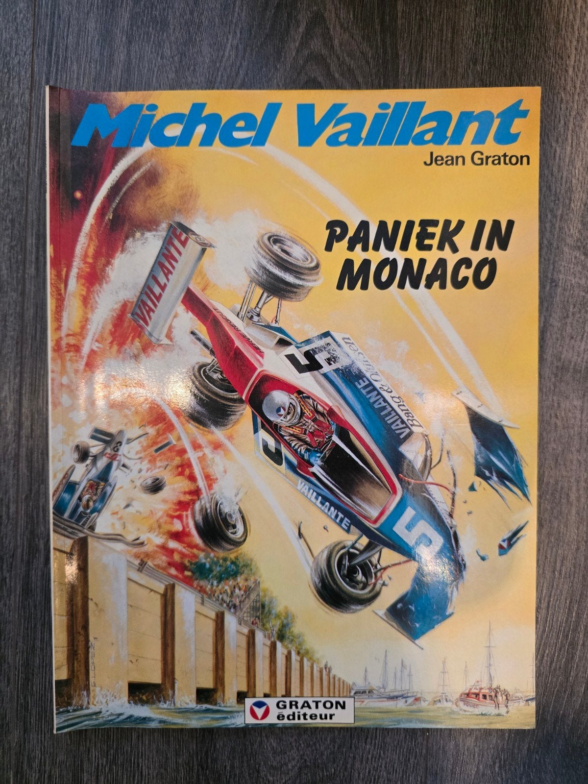 Michel Vaillant - Paniek in Monaco (Jean Graton), Eén stripboek, Ophalen, Gelezen, Jean Graton
