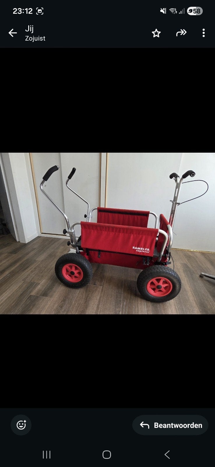 Rambler Explorer Opvouwbare bolderkar, Ophalen, Opvouwbaar, Zo goed als nieuw