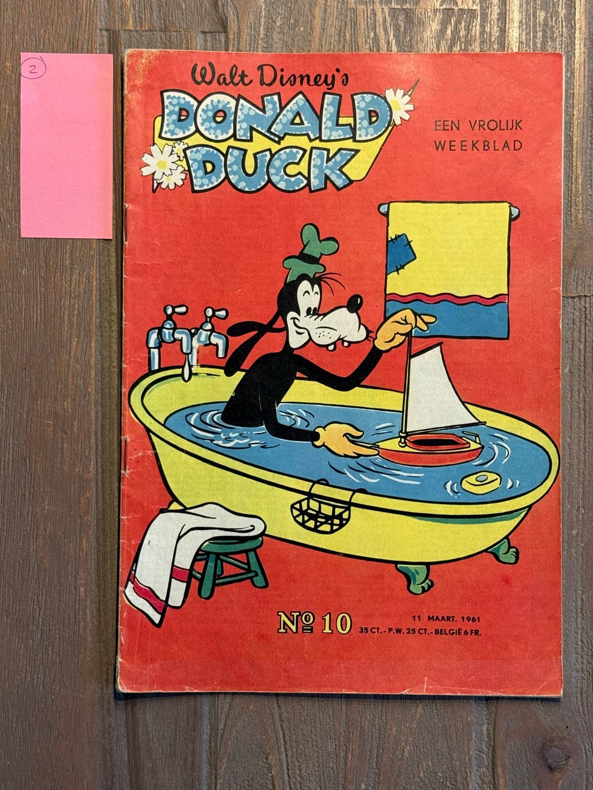 Donald Duck Weekblad - Nr. 10, 11 maart 1961, Eén stripboek, Ophalen of Verzenden, Gelezen