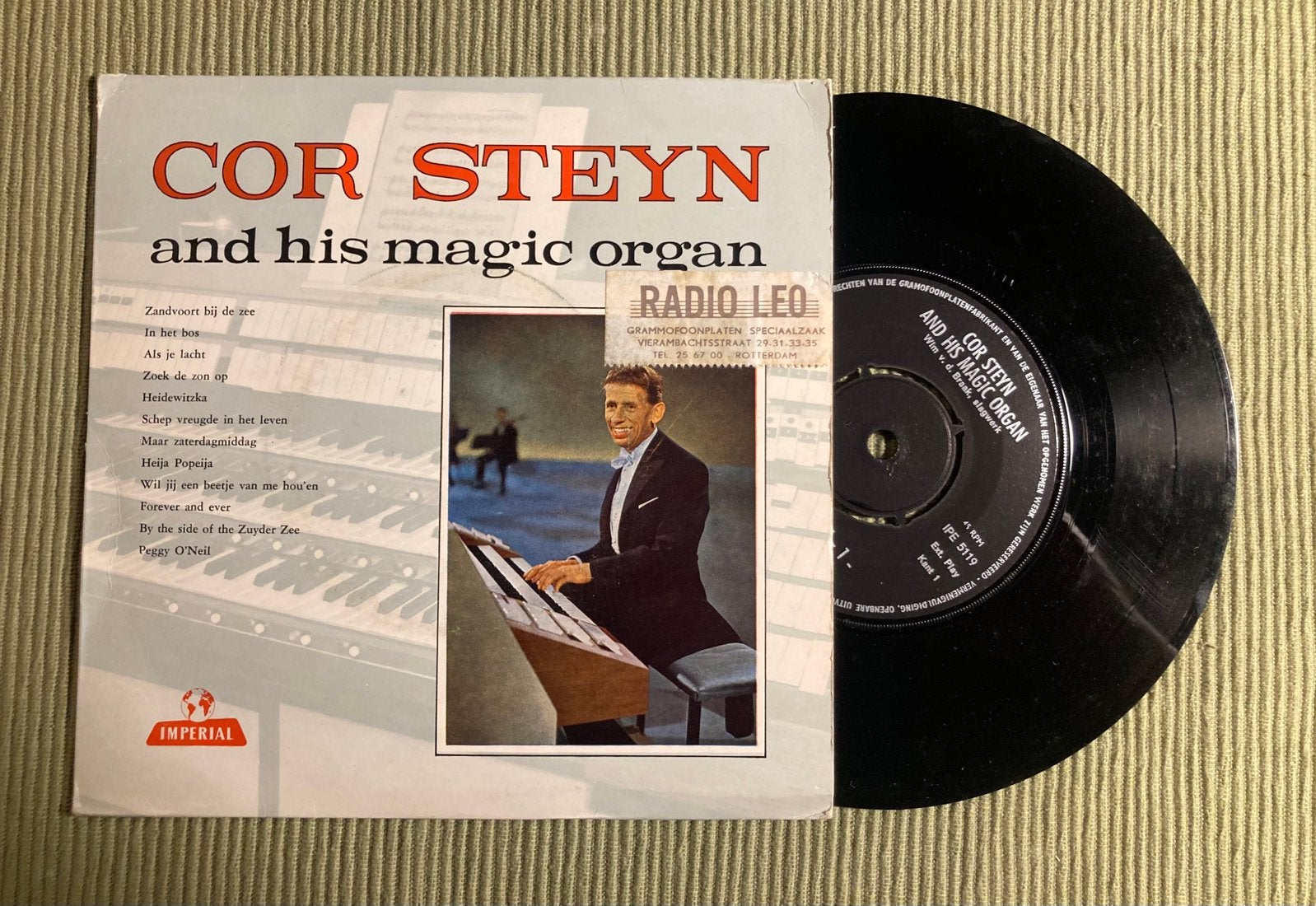 Vinyl single Cor Steyn and his magic organ, Ophalen of Verzenden, Gebruikt, Pop
