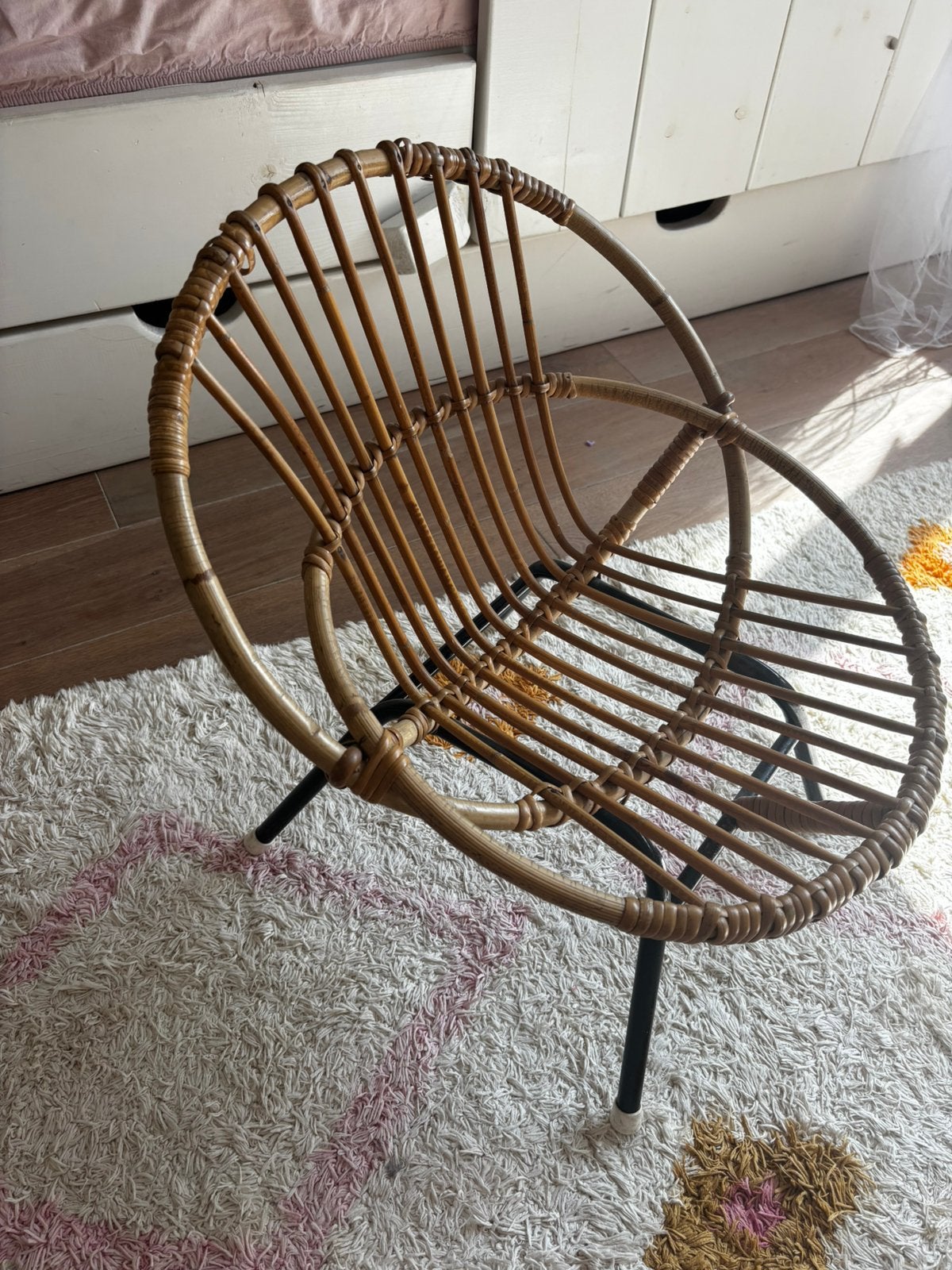 Kinder rotan stoel, Ophalen, Zo goed als nieuw, Rotan
