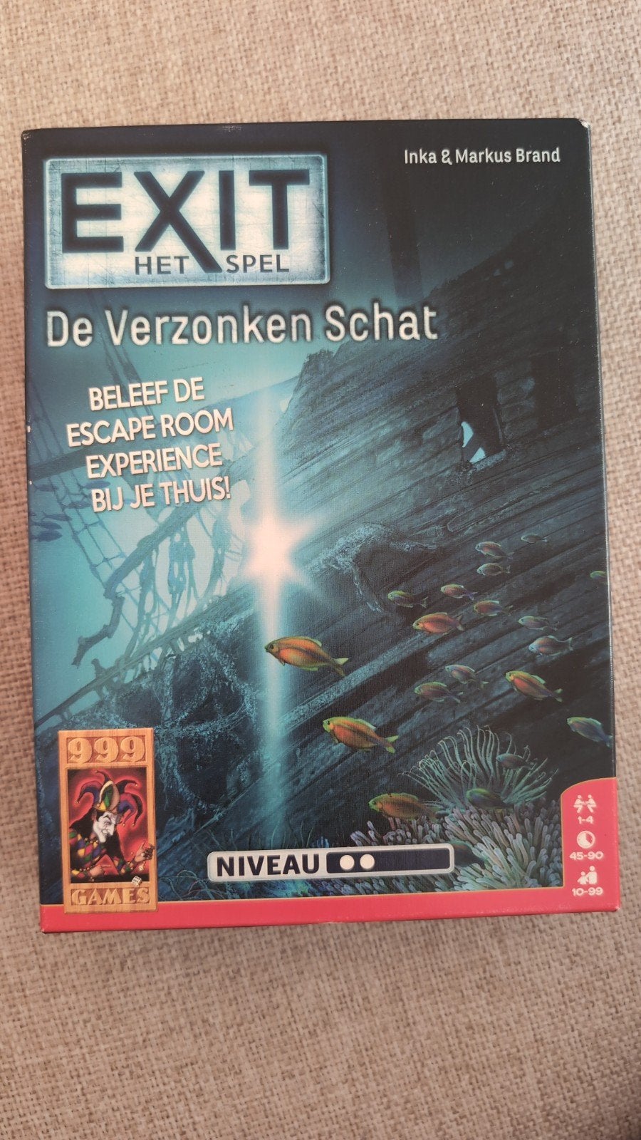 EXIT Het Spel: De Verzonken Schat - Escape Room Experience, Een of twee spelers, Ophalen of Verzenden, Zo goed als nieuw, 999 Games