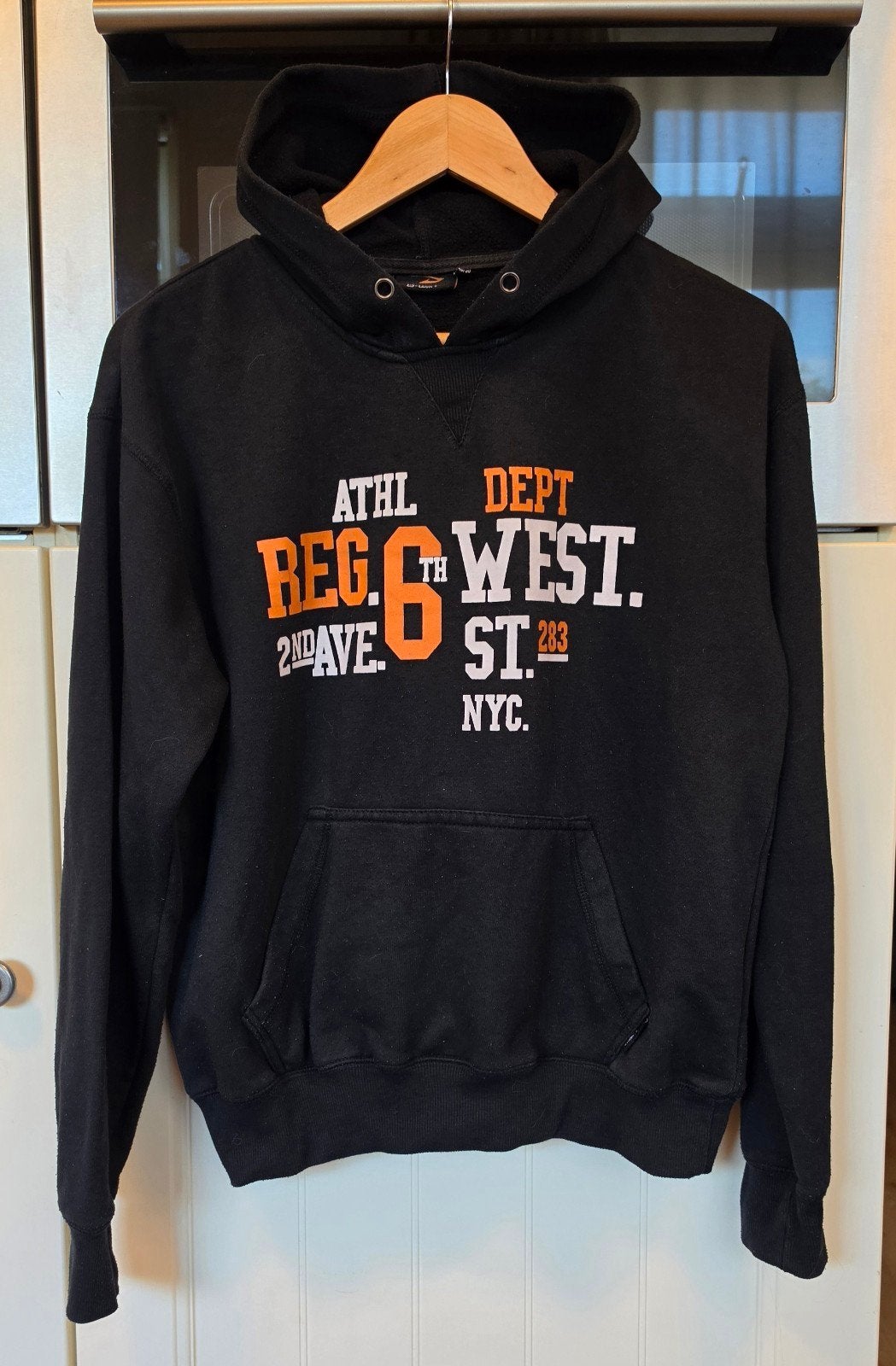 D-Way Hoodie Black – Athl Dept NYC - Maat 48/50, Maat 48/50 (M), Zwart, Ophalen of Verzenden, D-Way