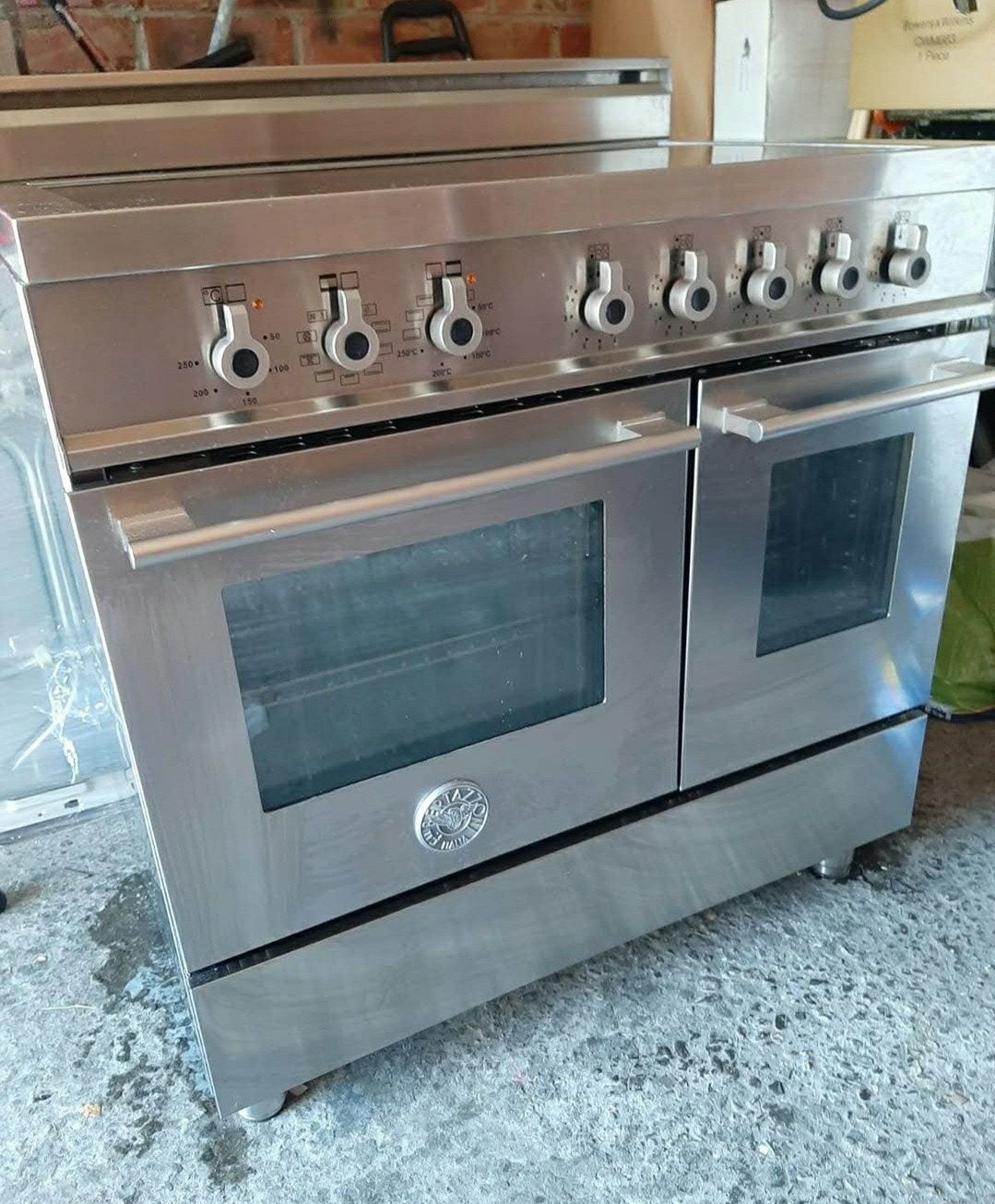 INDUCTIE FORNUIS MERK BERTAZZONI 100CM, Witgoed en Apparatuur, Fornuizen, Ophalen, 60 cm of meer, Zo goed als nieuw, Inductie