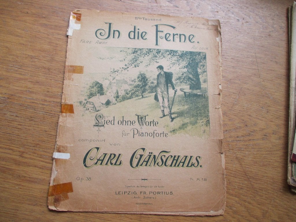 Carl Gänschals - In die Ferne (Lied ohne Worte), Gebruikt, Klassiek, Ophalen of Verzenden, Artiest of Componist