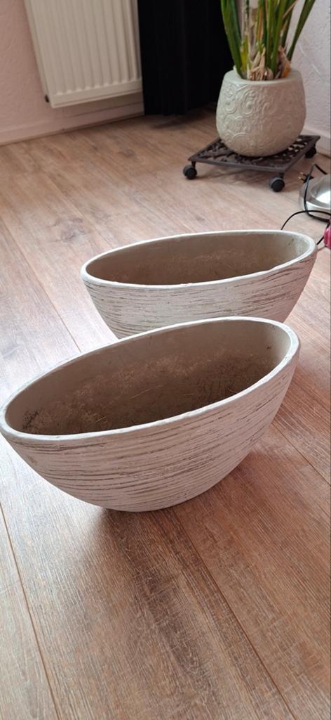2 stijlvolle plantenbakken voor vensterbank of tafel, Tuin en Terras, Ophalen, Overige materialen, Minder dan 30 cm, Minder dan 60 cm
