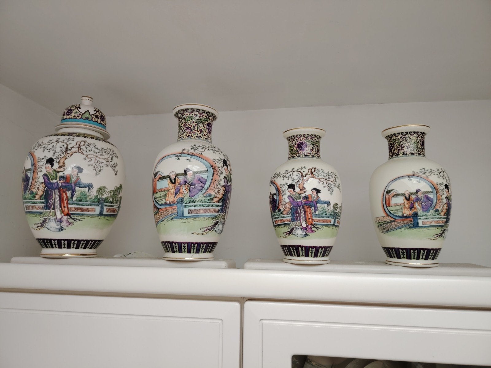 4 Chinese vazen, Antiek en Kunst, Ophalen of Verzenden