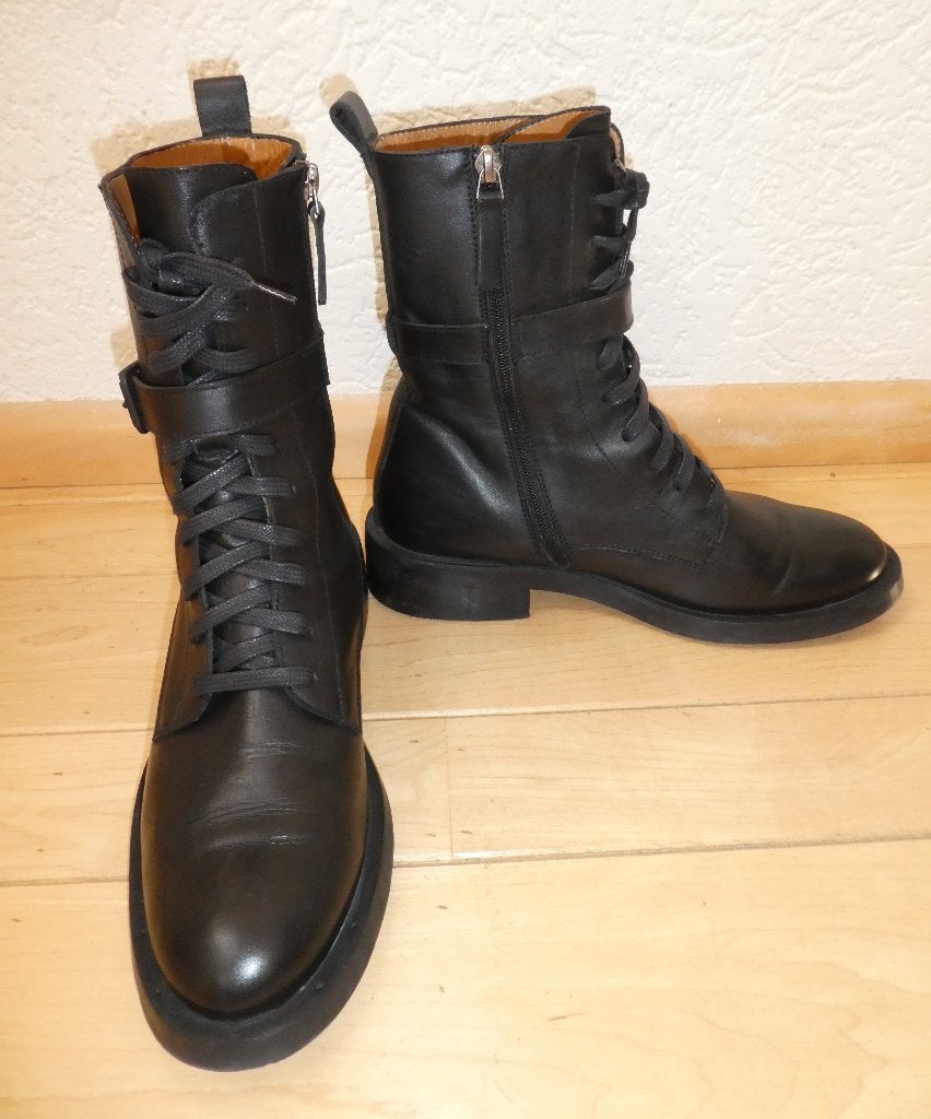 Toral enkel laarzen boots maat 40 vetersluiting soepel leer, Verzenden, Zwart, Lage of Enkellaarzen, Zo goed als nieuw