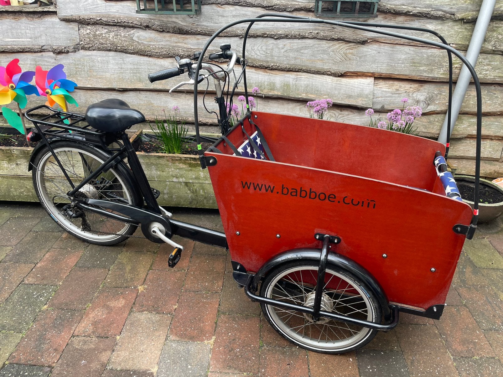 Babboe Big elektrische bakfiets, Ophalen, Zo goed als nieuw, 4 kinderen of meer