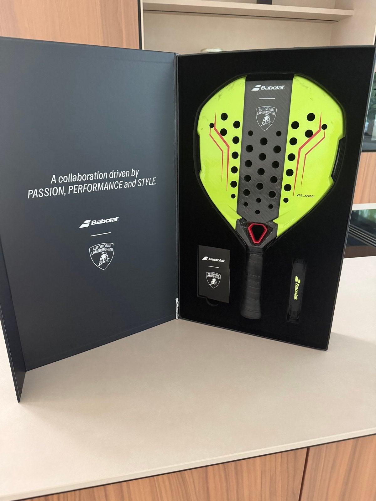Babolat x Lamborghini Padelracket - Limited Edition, Ophalen of Verzenden, Zo goed als nieuw, Padelracket