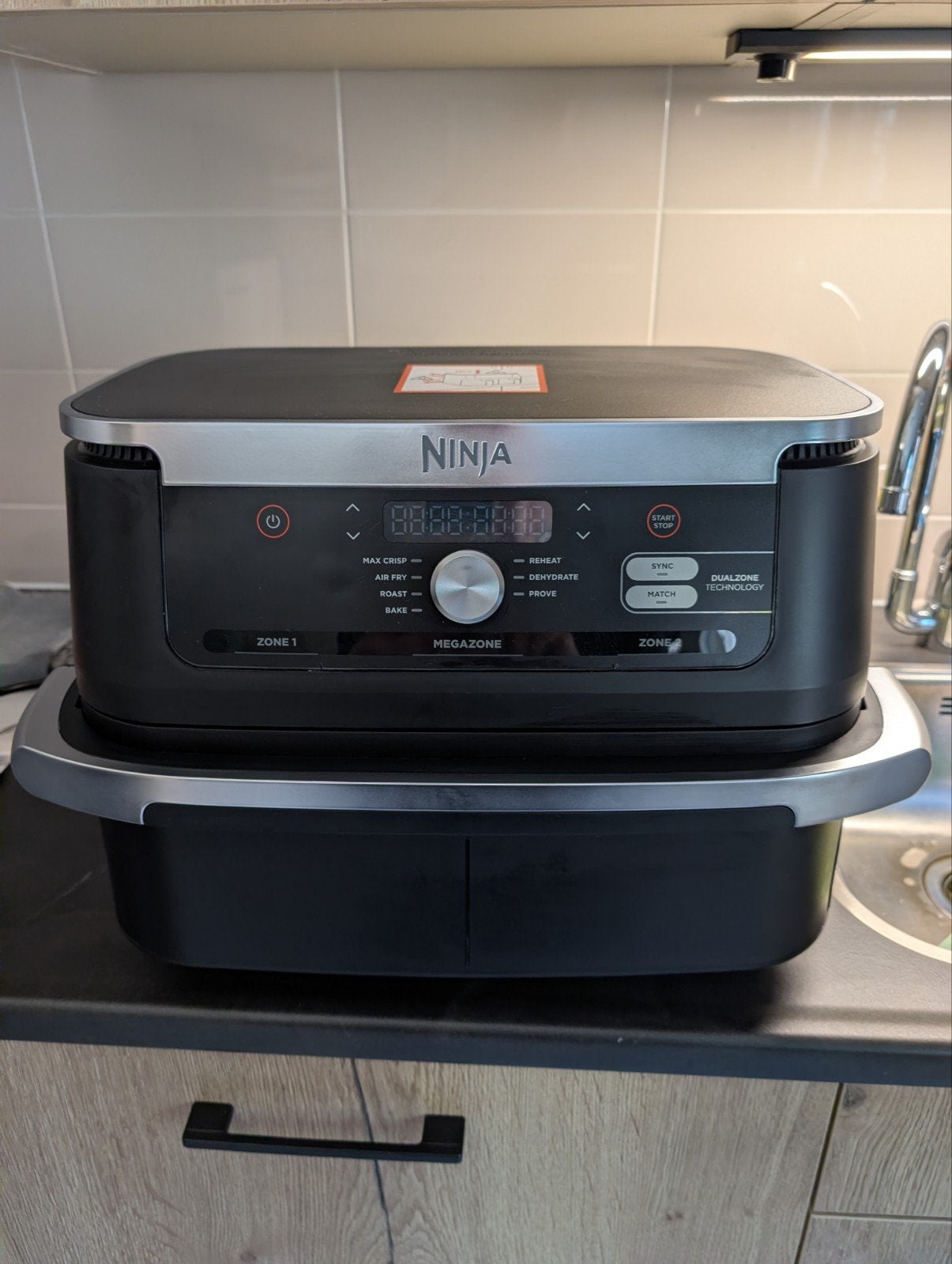 Ninja Foodi xxl grote mand, Witgoed en Apparatuur, Ovens, Ophalen, Zo goed als nieuw, Vrijstaand, 60 cm of meer
