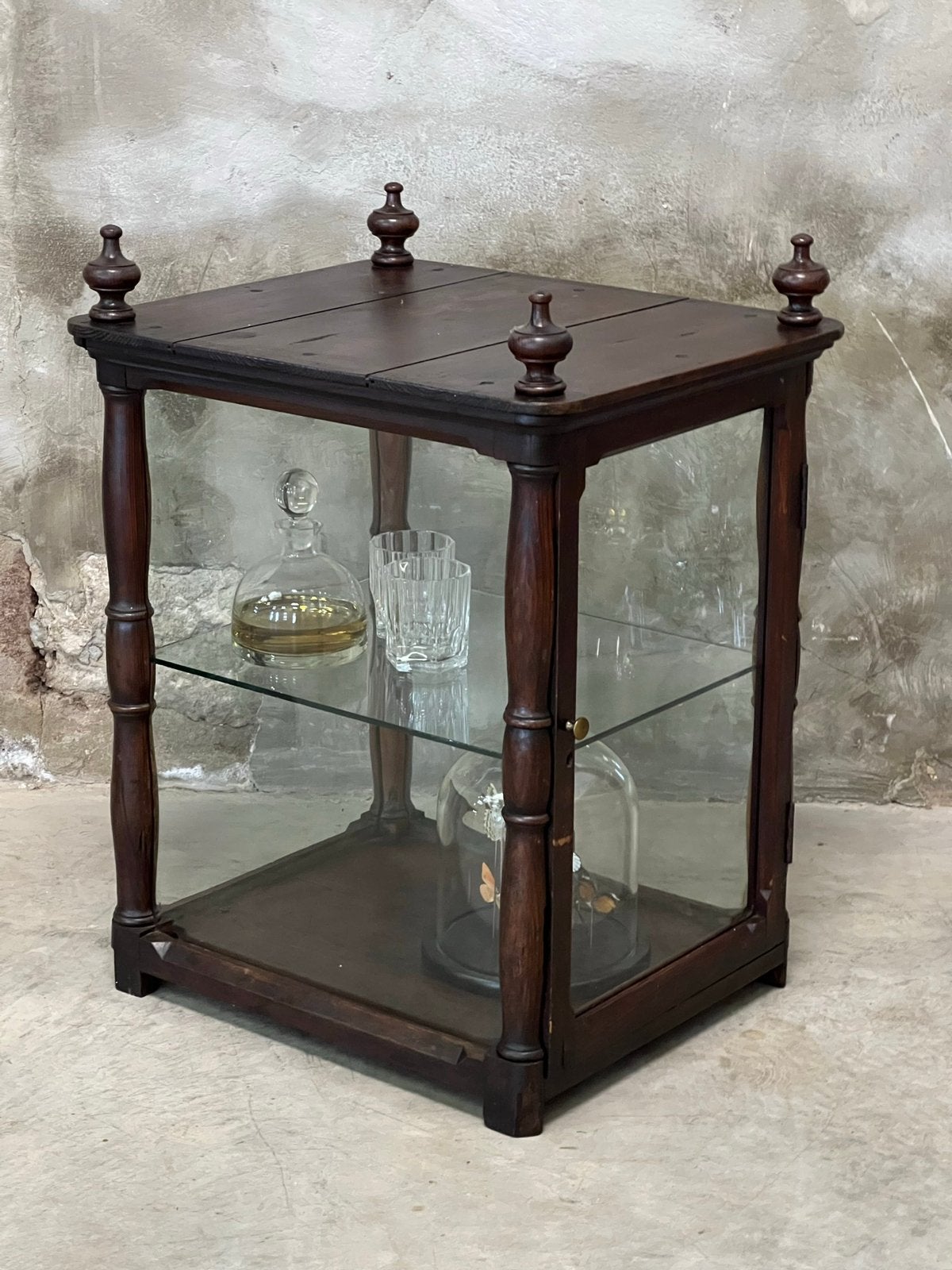 Schitterende antieke toonbank vitrine, Ophalen, 50 tot 100 cm, Nvt, Minder dan 100 cm