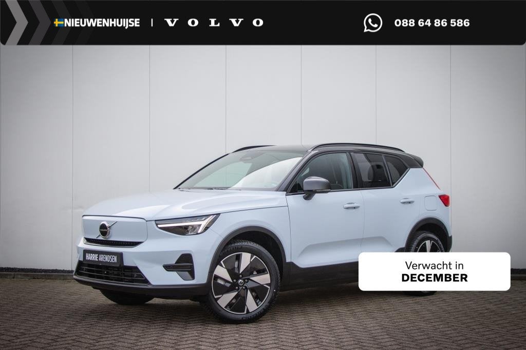 Volvo XC40 Extended Range Plus 82kWh | Adaptive cruise contr, Auto's, Achterwielaandrijving, 82 kWh, Blauw, Leder en Stof