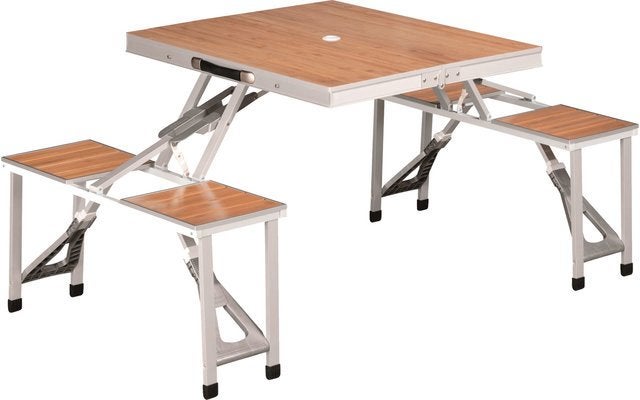 Opvouwbare campingtafel met bankjes - Ideaal voor buiten, Ophalen, Gebruikt, Campingtafel