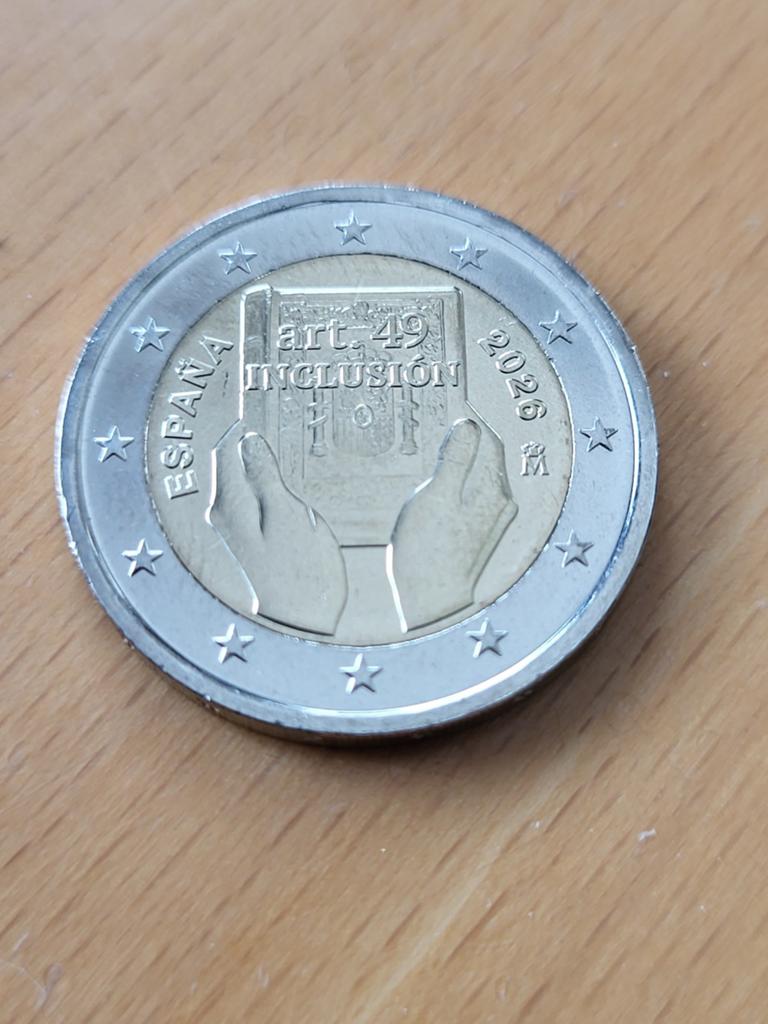 Spanje 2 Euro "Inclusie" 2026, Postzegels en Munten, Munten | Europa | Euromunten, Verzenden, Spanje, 2 euro, Losse munt