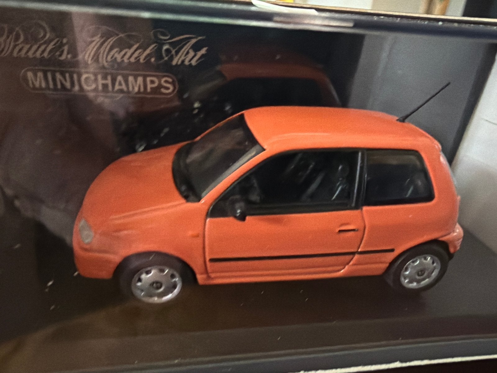 Minichamps 1/43 Seat Arosa - Oranje Diecast Modelauto, C, Ophalen of Verzenden, Zo goed als nieuw, C