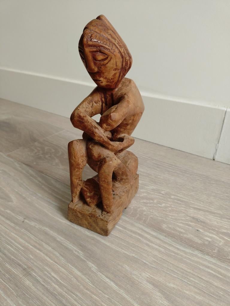 Asmat Voorouder beeld, Antiek en Kunst, Ophalen