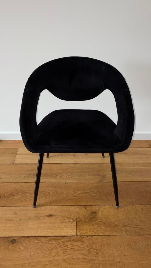 2x Kick eetkamerstoel zwart, Huis en Inrichting, Stoelen, Ophalen, Gebruikt, Twee, Zwart