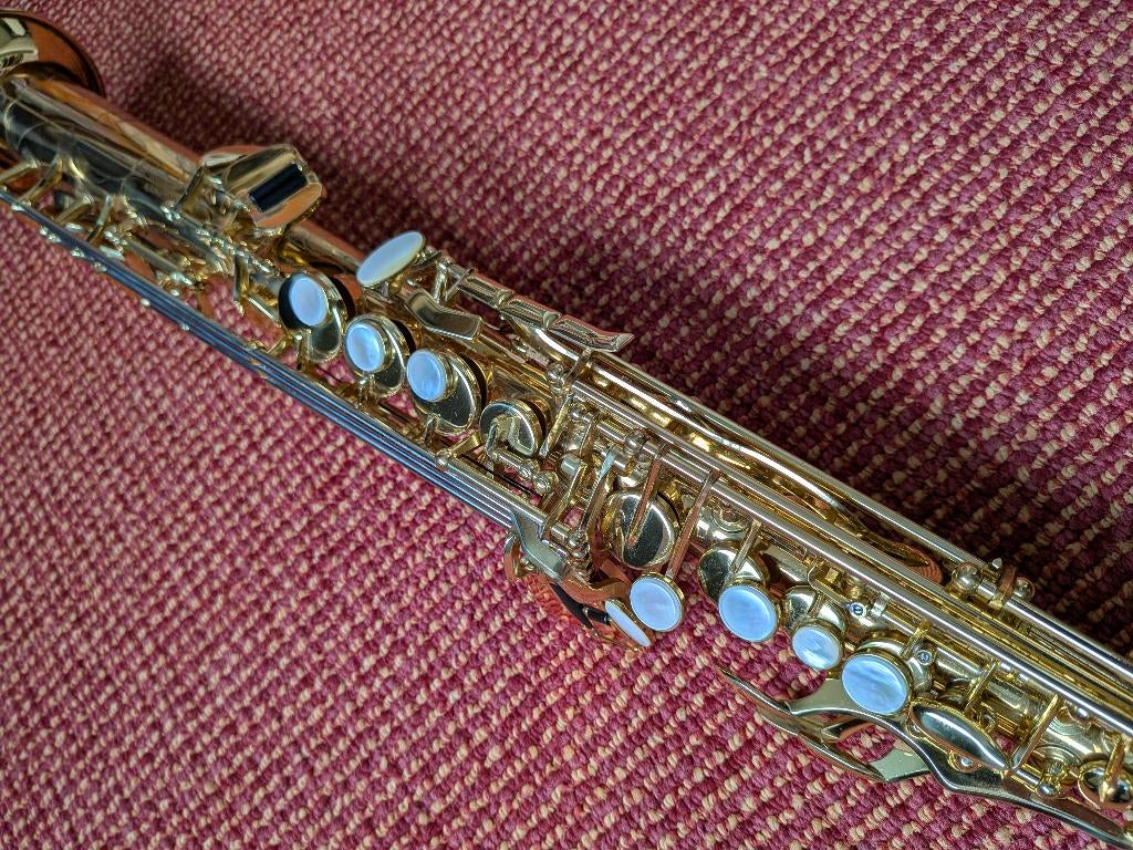 Sopraan Saxofoon Magenta, Ophalen of Verzenden, Zo goed als nieuw, Sopraan, Met koffer