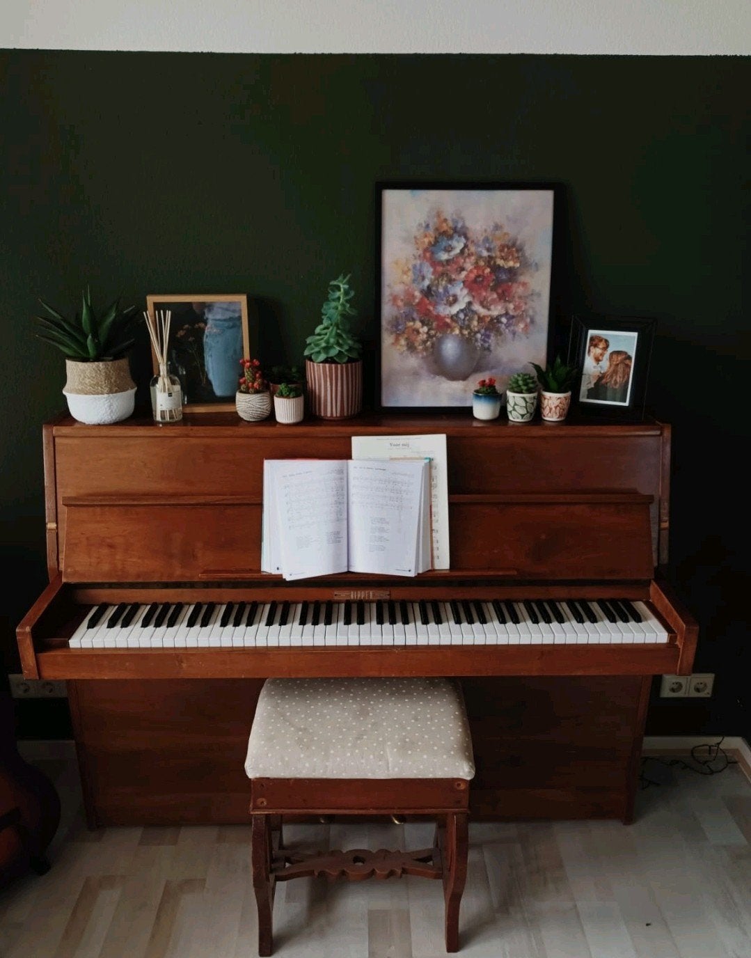 Rippen Piano - Klassiek Houten Model, Ophalen, Gebruikt, Bruin, Piano