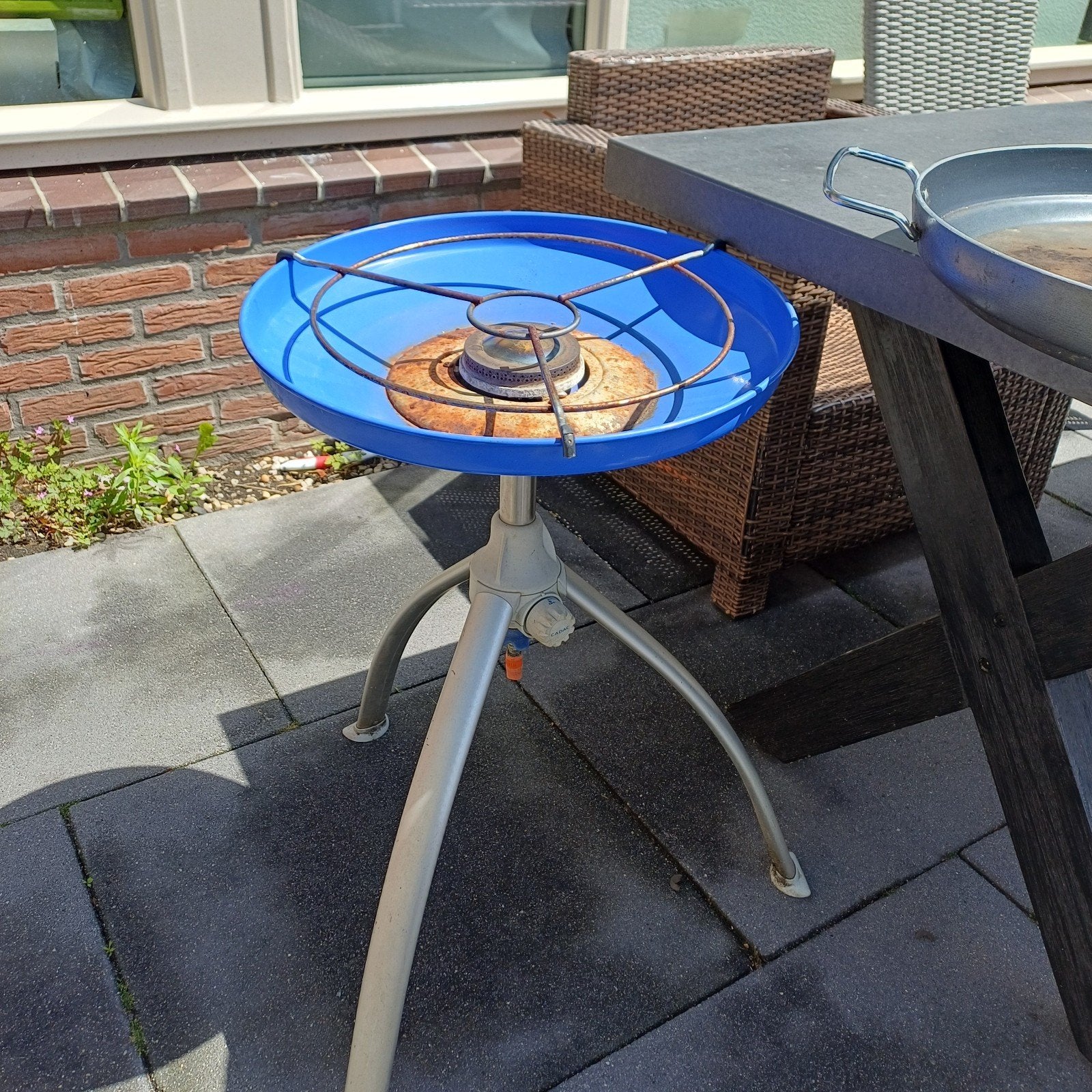 Skottel braai, Ophalen