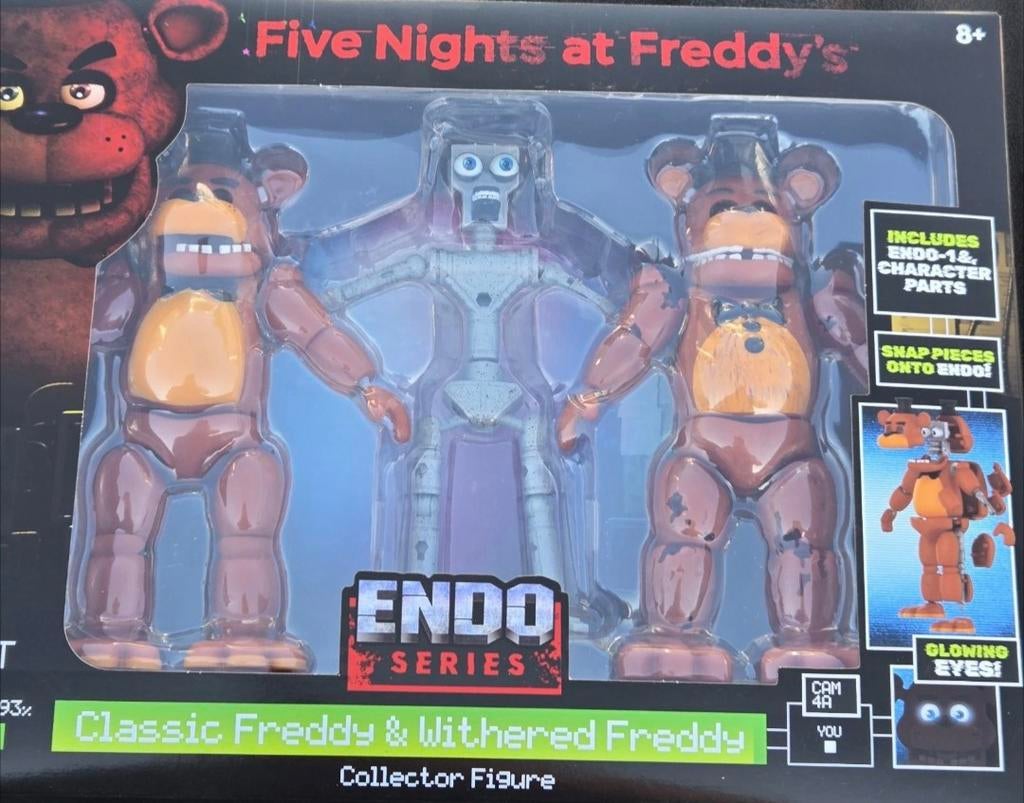 Five Nights at Freddy's Endoskelet Classic & Withered Freddy, Kinderen en Baby's, Speelgoed | Actiefiguren, Nieuw, Ophalen of Verzenden