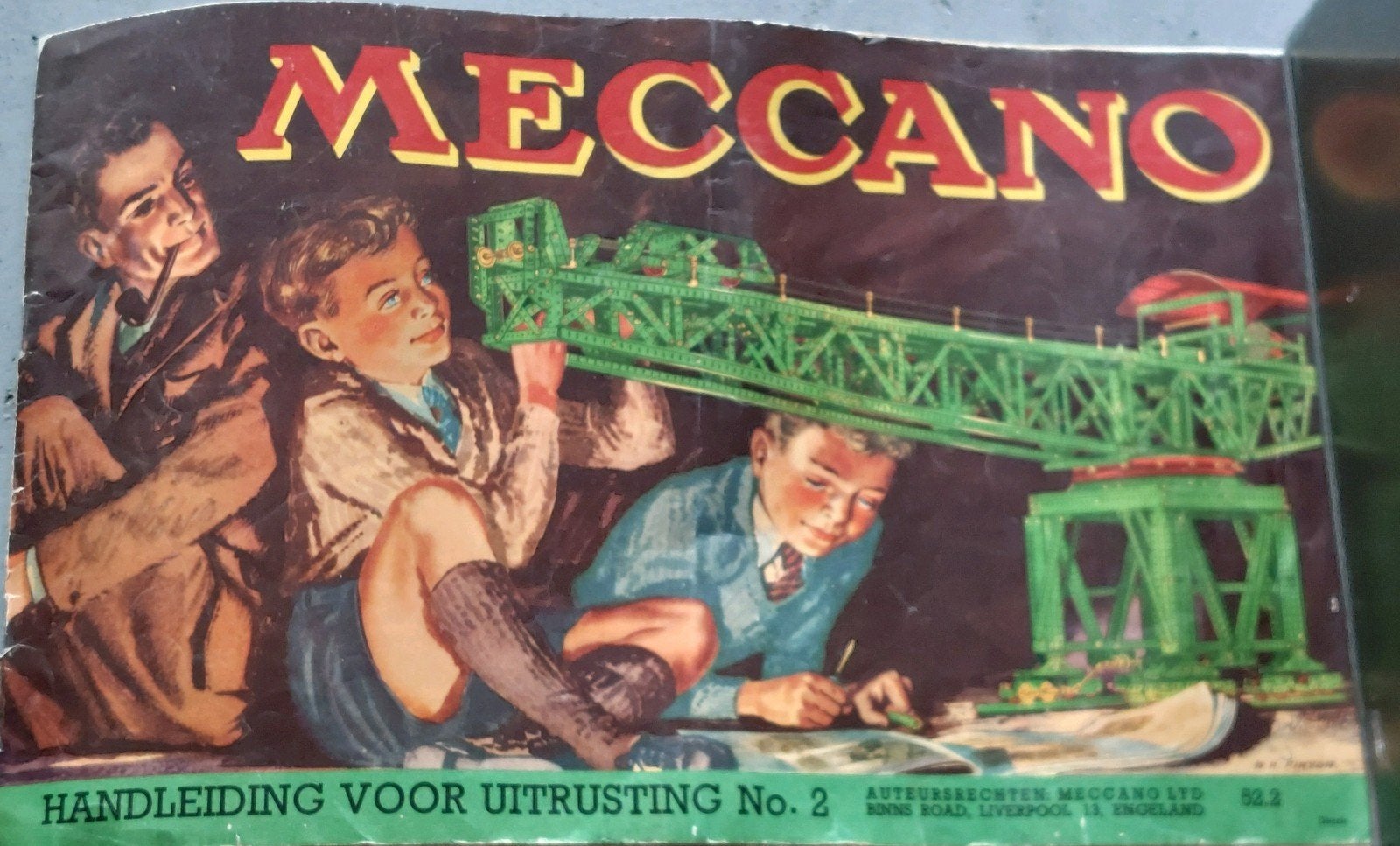 Vintage Meccano onderdelen en handleiding, Ophalen of Verzenden, Gebruikt, Overige merken
