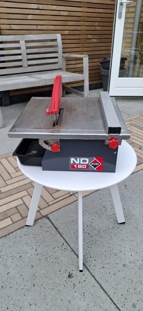 Rubi ND180 professionele tegelzaagmachine  zgan in doos, Doe-het-zelf en Verbouw, Ophalen, Minder dan 30 mm, Overige typen, Zo goed als nieuw