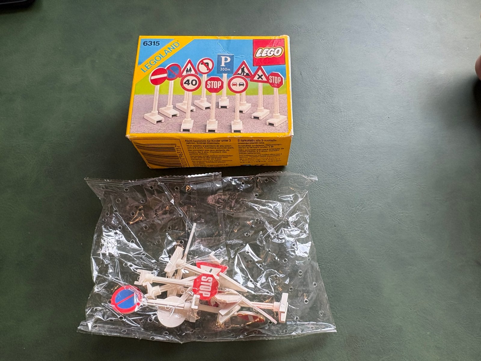 Lego verkeersborden set 6315, Lego, Lego, Ophalen of Verzenden, Zo goed als nieuw