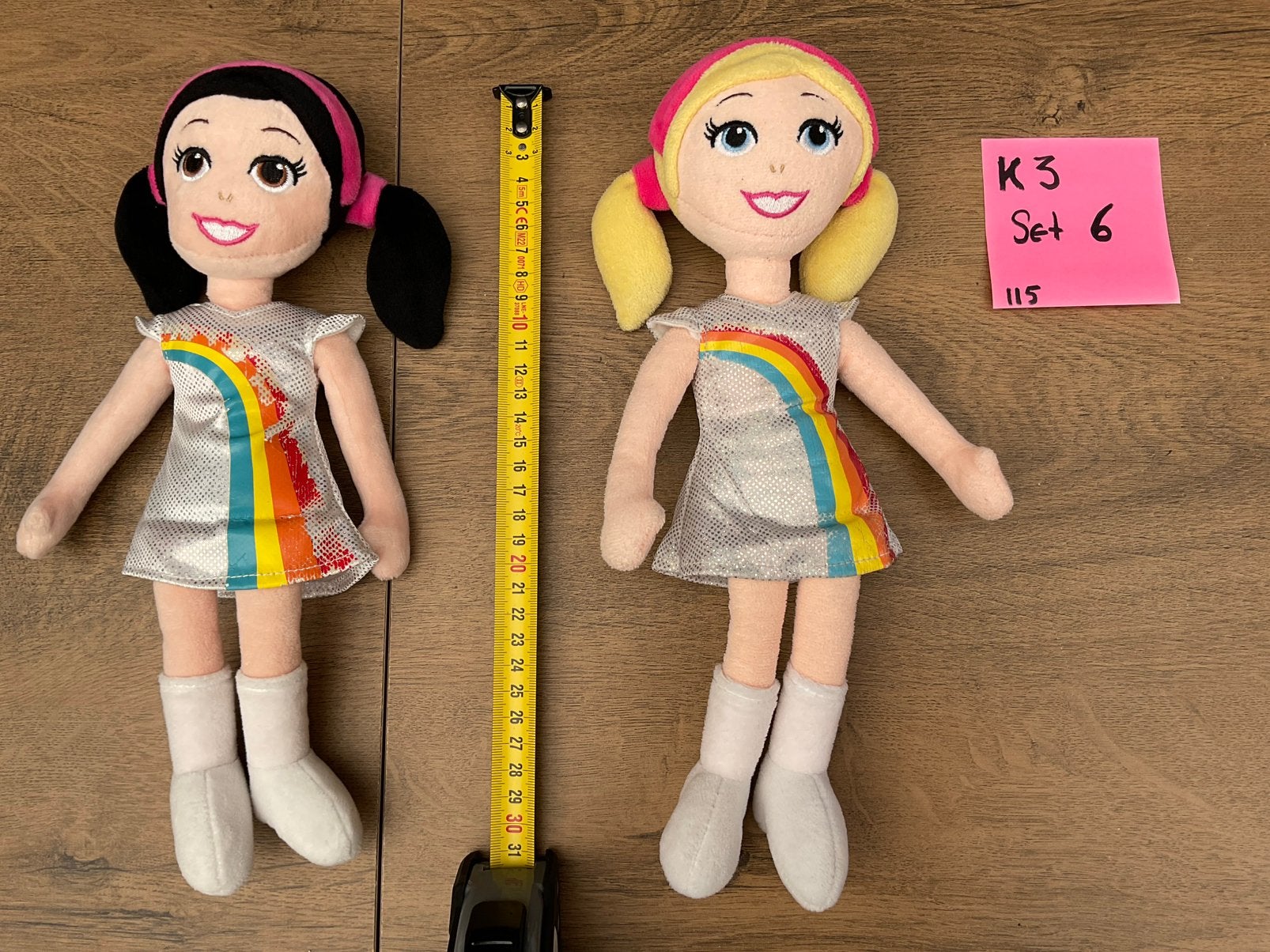 2 zgan, niet kapot, K3 poppen of knuffels Studio 100, Kinderen en Baby's, Speelgoed | Poppen, Ophalen, Zo goed als nieuw, Overige typen