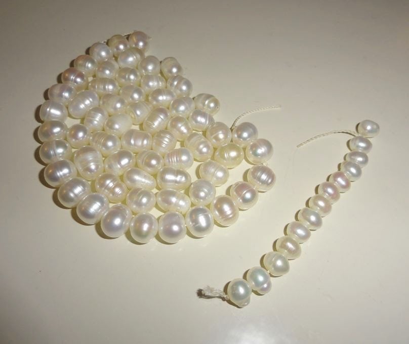 Kralen Parels Potato pearls, Ophalen of Verzenden, Kraal