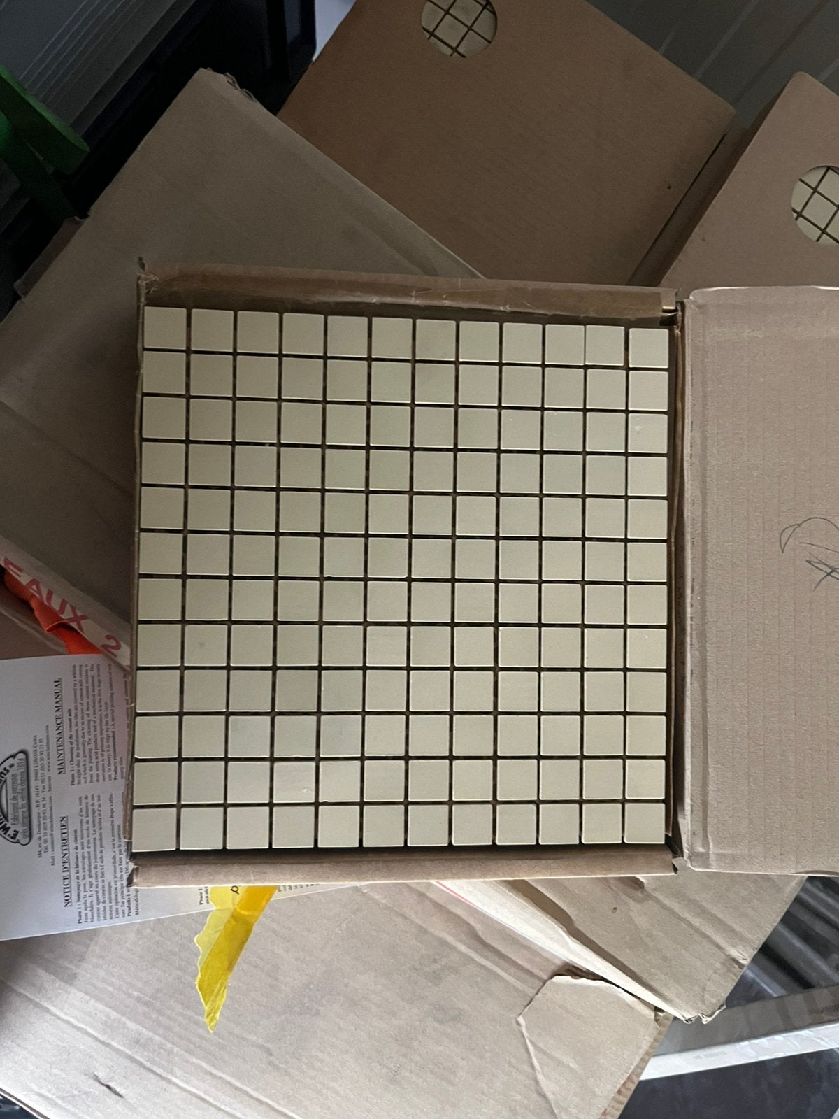 Winckelmans mozaïek 2x2 ivoor 14m, Ophalen, Overige materialen, Wandtegels, Nieuw
