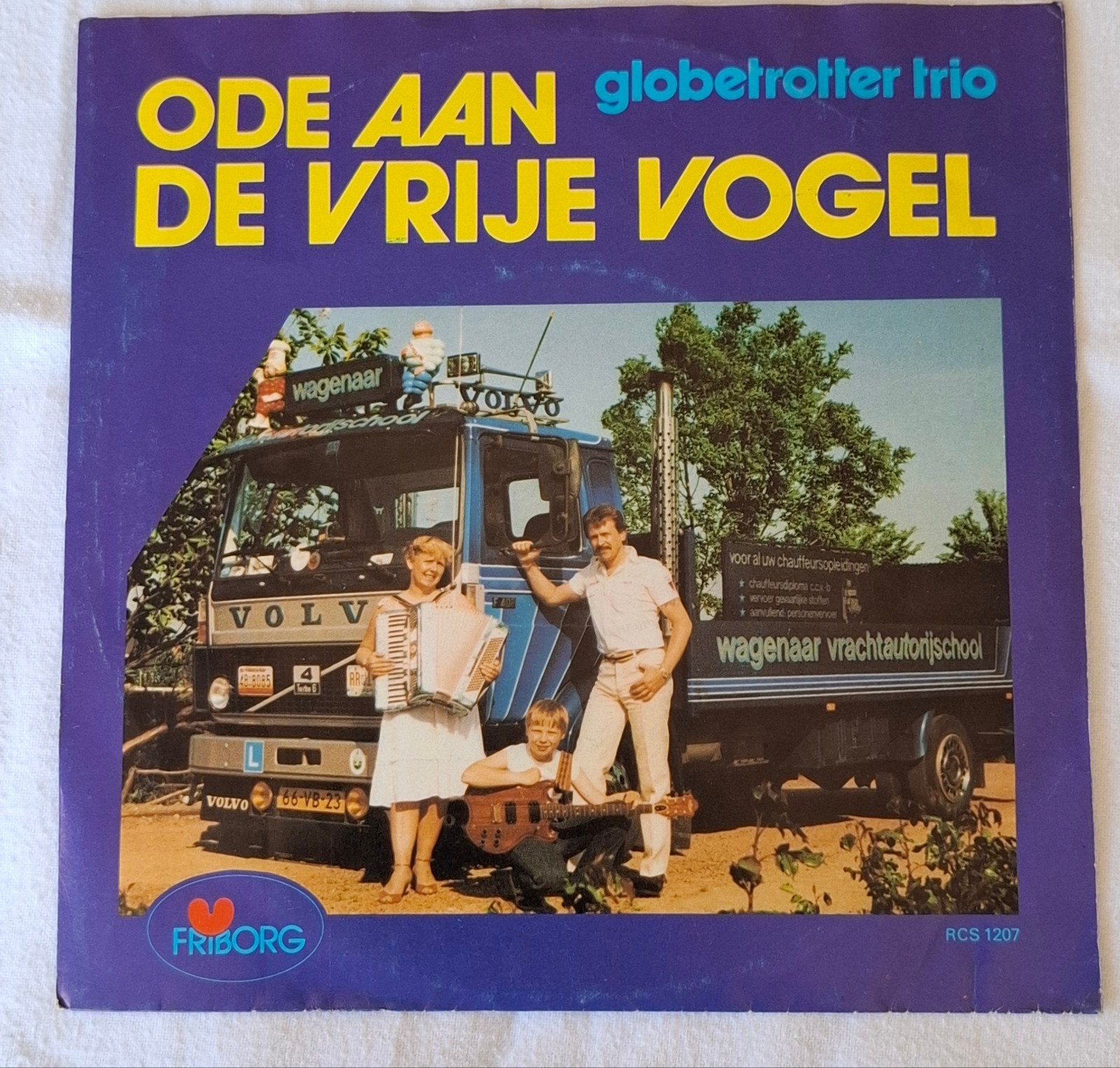 Globetr Trio / Willem Sonnema - Ode aan de vrije vogel, Gebruikt, Fotohoes, 7 inch, Ophalen of Verzenden