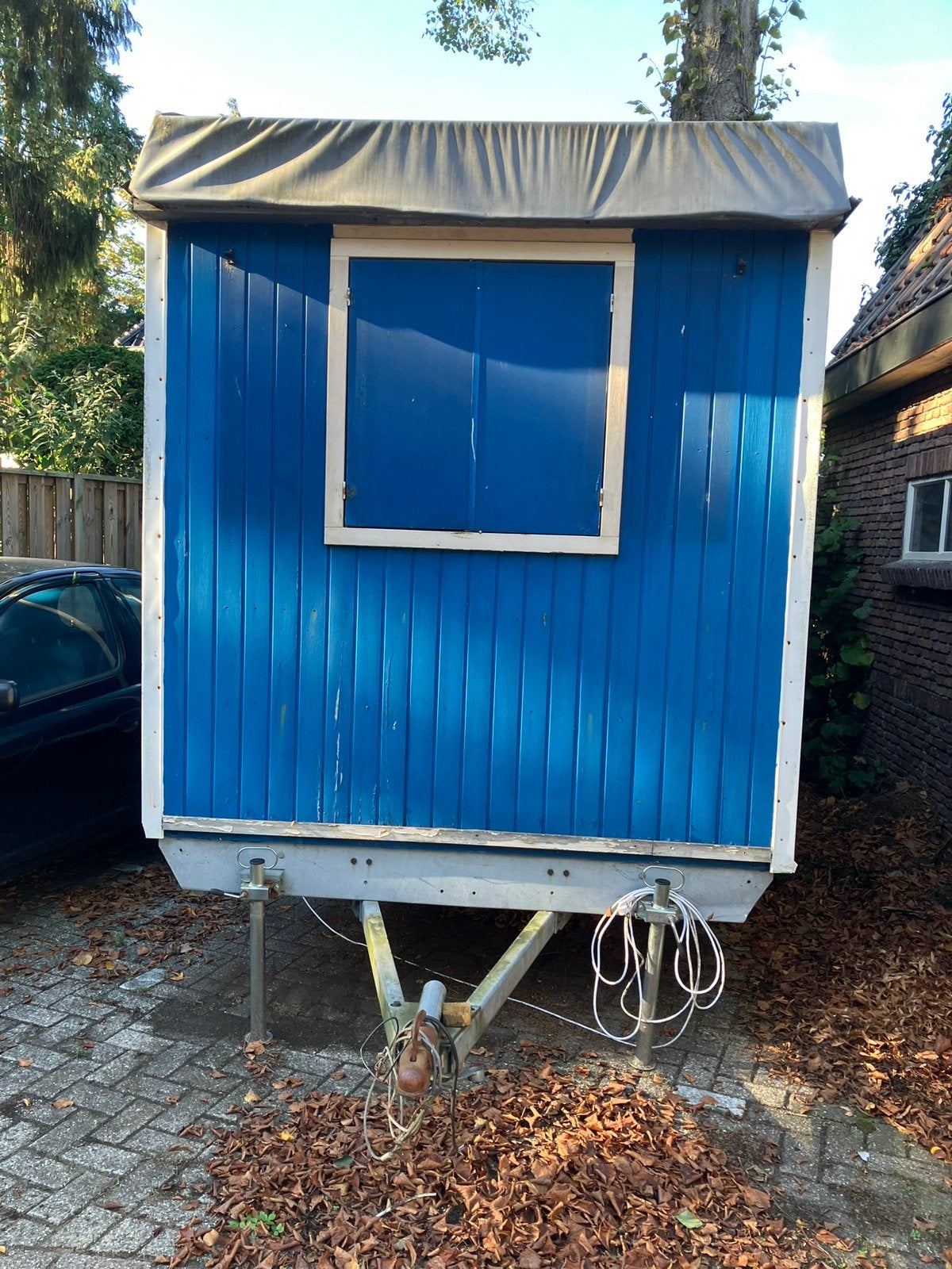 Bouwkeet pipowagen, Doe-het-zelf en Verbouw, Ophalen, Gebruikt