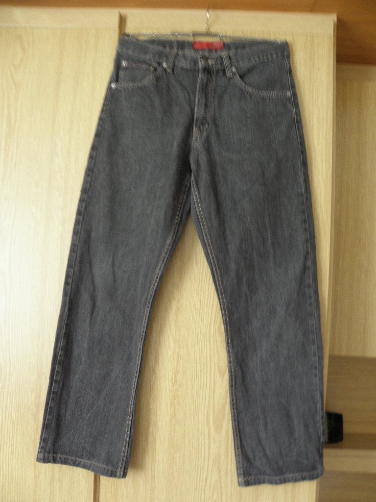 Zwart grijze jeans broek CANOE mt 30/30 152/158 prima staat, Canoe, W32 (confectie 46) of kleiner, Ophalen of Verzenden, Grijs