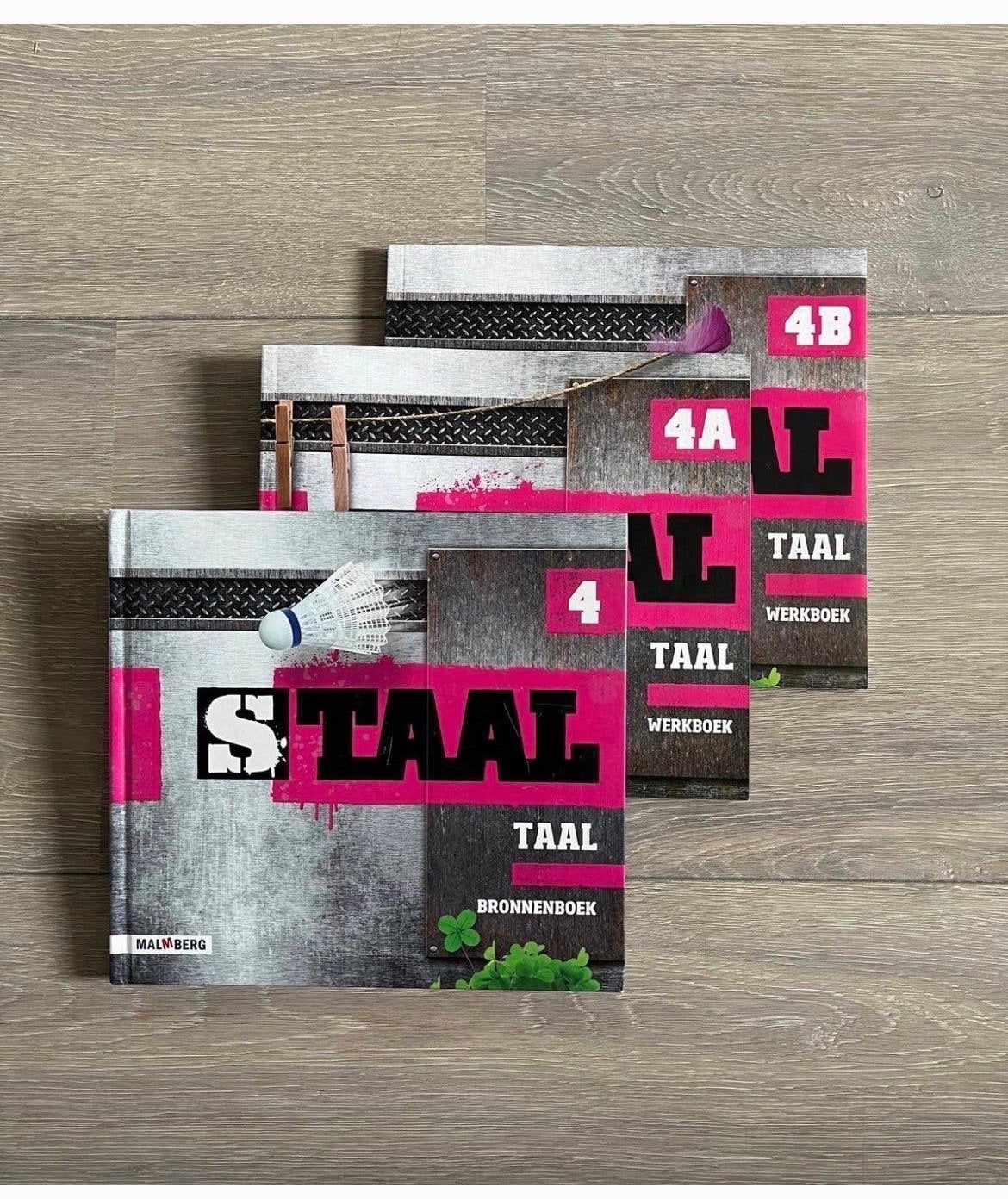 Staal Taal Bronnenboek en Werkboeken 4A/4B, Boeken, Ophalen of Verzenden, Zo goed als nieuw, Overige niveaus, Nederlands