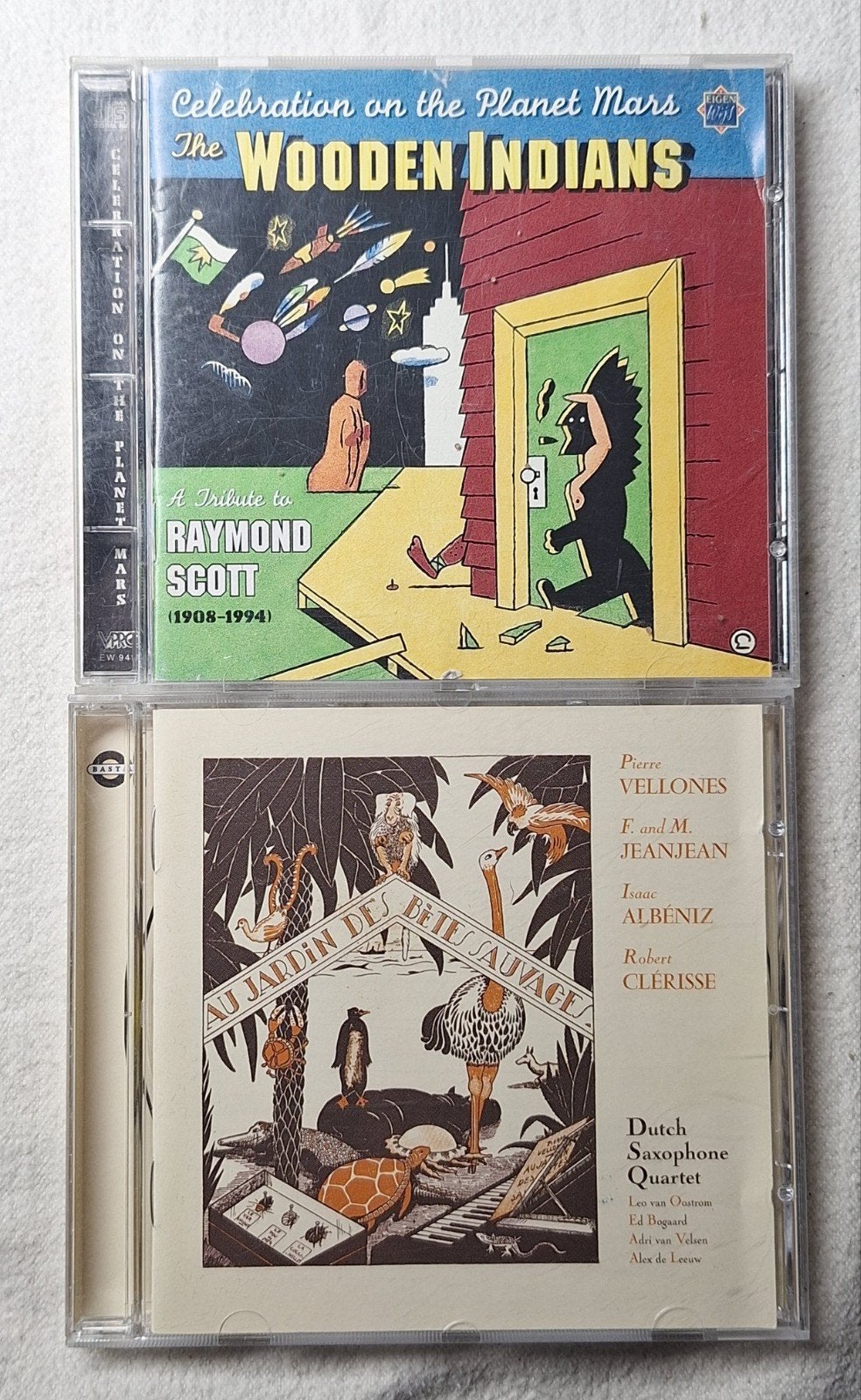 Twee cd's met vormgeving van Piet Schreuders, Cd's en Dvd's, Cd's | Overige Cd's, Ophalen of Verzenden