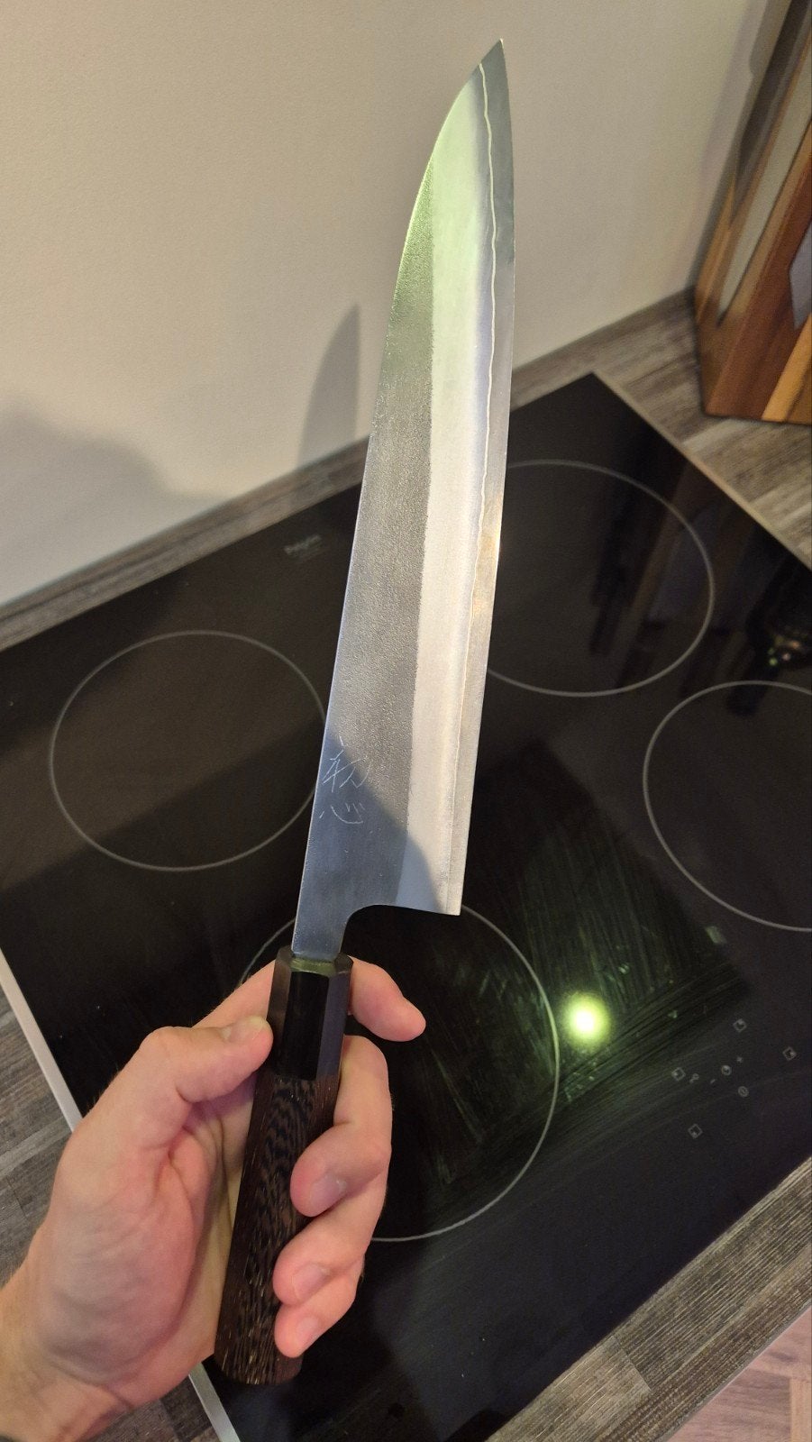 Yoshikane SKD Gyuto 24 cm - Zo goed als nieuw, Huis en Inrichting, Ophalen of Verzenden, Zo goed als nieuw
