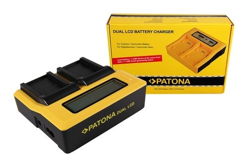 Dual LCD USB LadegerA$?t Casio NP-90 Exilim EXH10 EX-H10, Verzenden, Nieuw