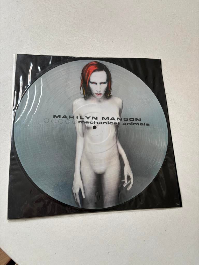 Lp Marilyn manson mechanical animals picture disc vinyl, Ophalen of Verzenden, Zo goed als nieuw, 12 inch, Poprock