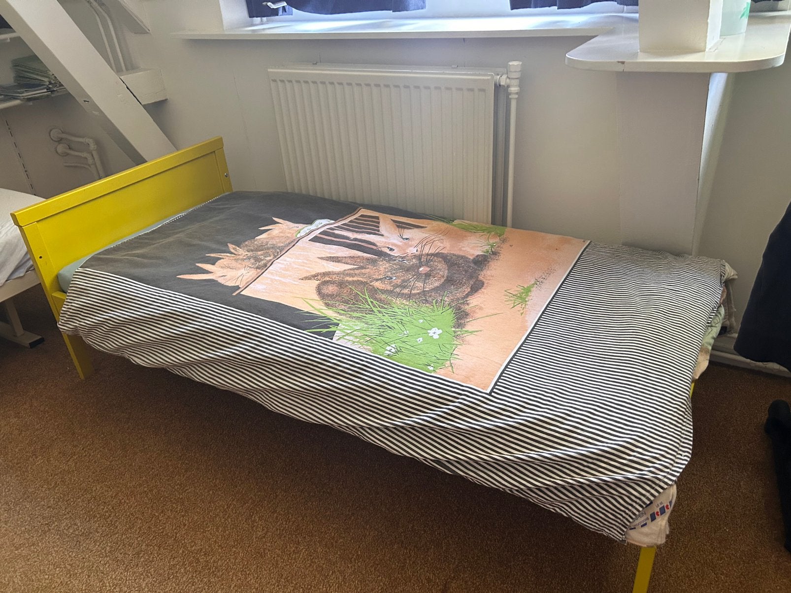 Peuterbed 70 x 160 met matras en dekbed, Kinderen en Baby's, Kinderkamer | Bedden, Gebruikt, 70 tot 85 cm, 160 tot 180 cm, Ophalen