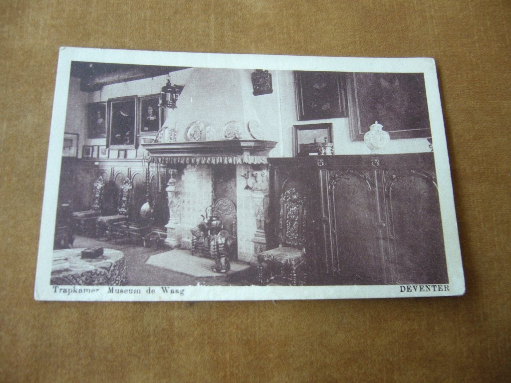 DEVENTER  =  TRAPKAMER - MUSEUM DE WAAG   BRIEFKAART, Ophalen of Verzenden, Voor 1920, Ongelopen, Overijssel